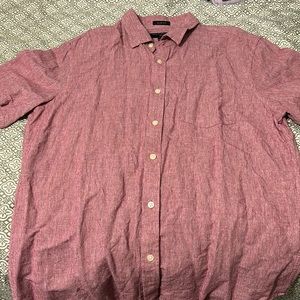 Banana Republic men’s short sleeve linen shirt